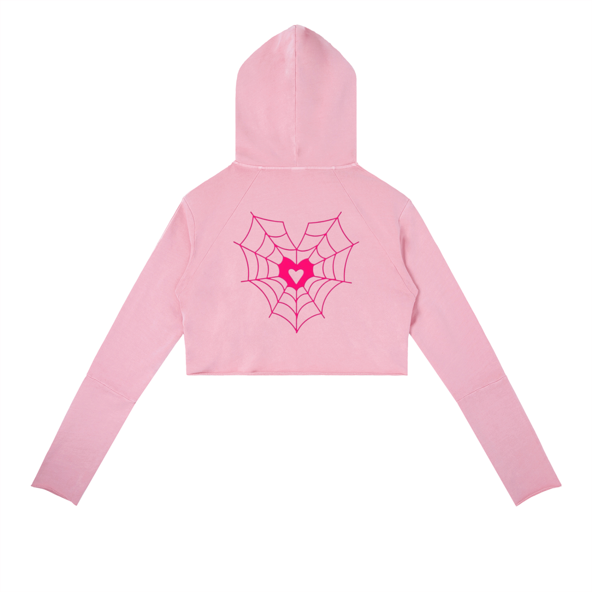 Pink Spider Web  Hoodie