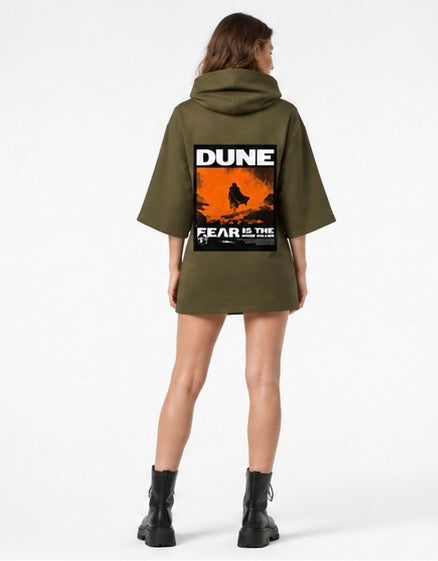 Aesthetic Turtleneck Batwing Dress
