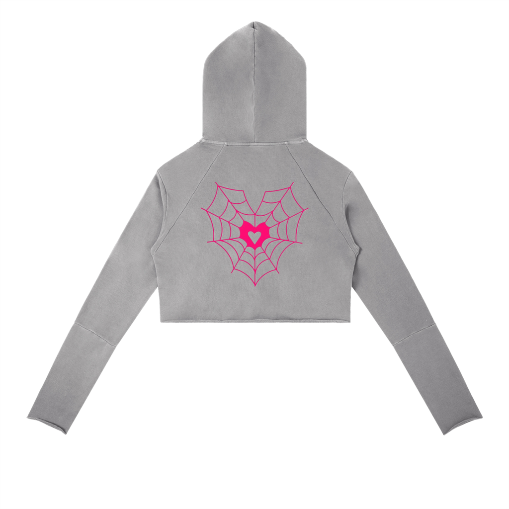 Pink Spider Web  Hoodie