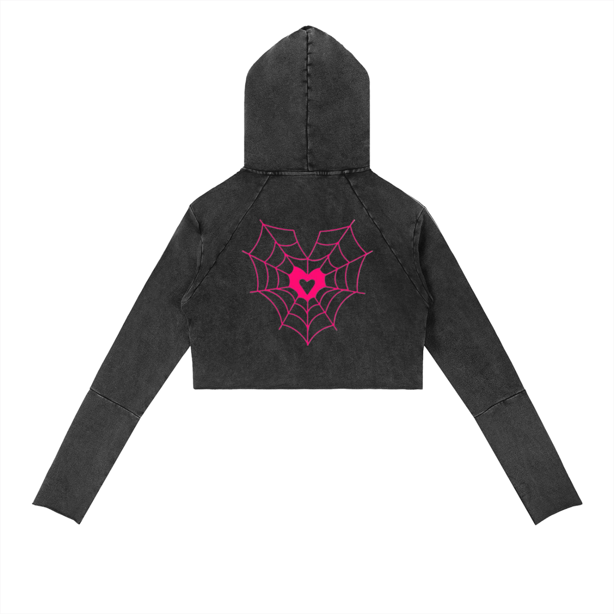 Pink Spider Web  Hoodie